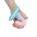 Нереалистичный дилдо Unicorn Max - 12,5 см голубой с розовым 