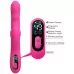 Розовый вибростимулятор-кролик с волновыми движениями Winters - 25,2 см розовый 