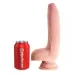 Телесный фаллоимитатор на присоске 9  Triple Density Cock with Balls - 24,1 см телесный 
