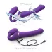 Фиолетовый безремневой вибрострапон Silicone Bendable Strap-On - size XL фиолетовый 