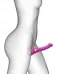 Ярко-розовый безремневой страпон Multi Orgasm Size S с клиторальной стимуляцией ярко-розовый 