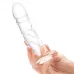 Стеклянный фаллоимитатор из стекла 7’’ Curved Realistic Glass Dildo With Veins - 15,9 см прозрачный 