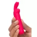 Розовая вибропуля с ушками Rechargeable Rabbit Ears Bullet Vibrator розовый 