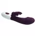 Фиолетовый вибратор-кролик Naughty Bunny - 19,8 см фиолетовый 