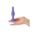 Фиолетовая анальная пробка - 11,3 см фиолетовый 