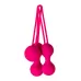 Набор из 3 розовых вагинальных шариков со шнурком розовый 