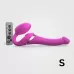 Ярко-розовый безремневой страпон Multi Orgasm Size S с клиторальной стимуляцией ярко-розовый 