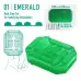 Зеленый мастурбатор-стимулятор Tenga Uni Emerald зеленый 