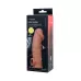 Телесная насадка на фаллос с отверстием для мошонки Cock Sleeve 001 Size L - 17,6 см телесный 