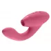 Розовый стимулятор Womanizer DUO с вагинальным отростком розовый 