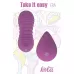 Фиолетовые вагинальные виброшарики Era с пультом ДУ фиолетовый 