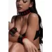 Черно-красный ошейник Sex черный с красным 