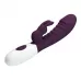 Фиолетовый вибратор-кролик Naughty Bunny - 19,8 см фиолетовый 