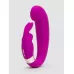 Лиловый вибратор Mini G-Spot Curve Vibe с клиторальным зайчиком лиловый 