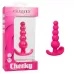 Розовая анальная елочка для ношения Cheeky X-5 Beads - 10,75 см розовый 