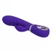 Фиолетовый вибратор-кролик с рёбрышками Prescott - 20 см фиолетовый 