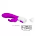 Лиловый вибратор-кролик Naughty Bunny - 19,8 см лиловый 