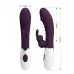 Фиолетовый вибратор-кролик Naughty Bunny - 19,8 см фиолетовый 