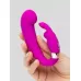 Лиловый вибратор Mini G-Spot Curve Vibe с клиторальным зайчиком лиловый 