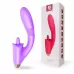 Фиолетовый вибромассажер Condice - 20,3 см фиолетовый 