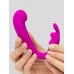 Лиловый вибратор Mini G-Spot Curve Vibe с клиторальным зайчиком лиловый 