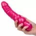 Розовый вибратор-реалистик с блестками Naughty Bits Lady Boner Bendable Personal Vibrator - 20 см розовый 