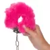 Металлические наручники с розовым мехом Ultra Fluffy Furry Cuffs розовый 