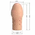Телесная текстурированная насадка на пенис Becks - 8 см телесный 