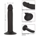 Черный анальный фаллоимитатор Silicone Slim Anal Stud черный 