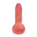 Телесный силиконовый вибратор-реалистик - 16,5 см телесный 