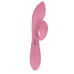 Розовый вибратор-кролик Indeep Juna - 21,5 см розовый 