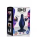 Синяя анальная пробка Squeezable Tapered Large Anal Plug - 10,4 см синий 