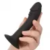 Черный анальный фаллоимитатор Silicone Curved Anal Stud черный 