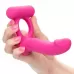 Розовая насадка для двойного проникновения Silicone Rechargeable Double Diver розовый 