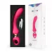 Розовый изогнутый вибромассажер Moon Vibrator - 21,1 см розовый 