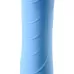 Голубой силиконовый вибратор с функцией нагрева и пульсирующими шариками FAHRENHEIT - 19 см голубой 