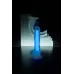 Прозрачно-синий фаллоимитатор, светящийся в темноте, Bruce Glow - 22 см синий 
