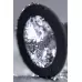 Черная анальная втулка с прозрачным стразом - 7,2 см черный 