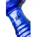 Синий двусторонний стеклянный фаллоимитатор Double Crystal - 19,5 см синий 