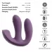 Фиолетовый тройной вибратор MIREVA RC Triple Hands-Free Vibrator фиолетовый 